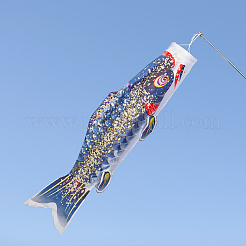 Satin japanische Karpfen Windsack Streamer Fisch Flagge&nbsp;AJEW-WH20098-041B