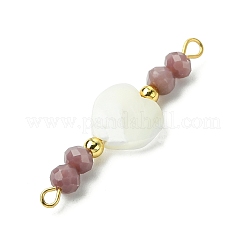 6 pz. ciondolo connettore conchiglia trochide naturale&nbsp;PALLOY-JF03382