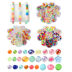 456 шт. Непрозрачные акриловые бусины&nbsp;MACR-YW0003-38