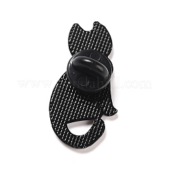 Pasador de esmalte de esqueleto de gato&nbsp;JEWB-F016-15EB