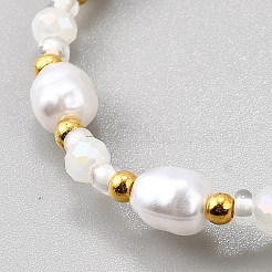Bracelets extensibles en perles de plastique pour femmes&nbsp;BJEW-WH0016-69E