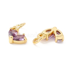 Стойки обшивки латунь кубического циркония подвески&nbsp;KK-I684-04G-02-RS