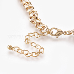 Collane dichiarazione lega di pettorina&nbsp;NJEW-WH0002-01G