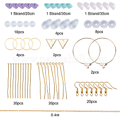 Kit fai da te per realizzare orecchini pendenti con chip&nbsp;DIY-SC0016-49