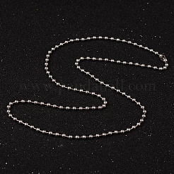 Ожерелья из шариковой цепи из нержавеющей стали 304&nbsp;NJEW-L427-02P