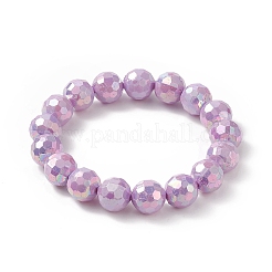 Collane di perline rotonde in acrilico sfaccettato color macaron&nbsp;BJEW-JB09196