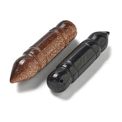 Подвески из натурального кварцевого кристалла/синтезированного синего авантюрина/синтезированного авантюрина&nbsp;G-K385-01