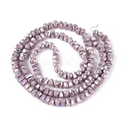 Гальванические непрозрачные стеклянные бусины&nbsp;EGLA-N022-09A-C02