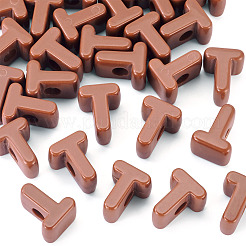 Perles européennes en acrylique opaque&nbsp;OACR-TAC0019-006T