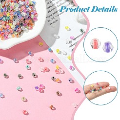 500pcs perles de verre transparentes&nbsp;FIND-CJ0002-77