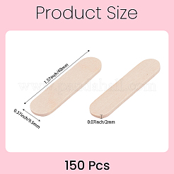 150 Stück Holz-Bastelstäbchen&nbsp;DIY-CN0003-95