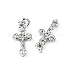 Shegrace Messing-Anhänger mit Mikropavé-Fassung aus klaren Zirkonia&nbsp;XGRQ2O465-451P