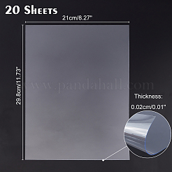 Fogli di plastica in pvc&nbsp;DIY-WH0304-126