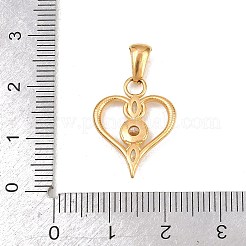 Подвески из хирургической нержавеющей стали 316 с микропаве из прозрачного кубического циркония&nbsp;STAS-A137-02A-G