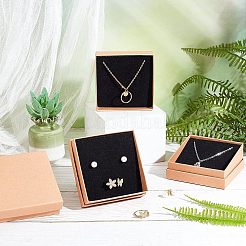 Boîtes à bijoux en papier kraft&nbsp;CON-WH0080-33B