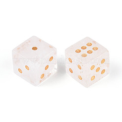 Кубики из натурального кварцевого кристалла с резными кубиками&nbsp;T144-07D