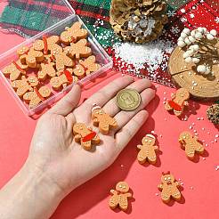 18 шт. 6 стиля рождественские непрозрачные кабошоны из смолы&nbsp;RESI-CJ0004-73