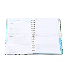 2022 блокнот на спирали с вкладками на 12 месяца&nbsp;AJEW-H132-01A