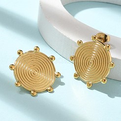 Ионное покрытие (ip) серьги-гвоздики из нержавеющей стали 304 для женщин&nbsp;EJEW-M089-03G