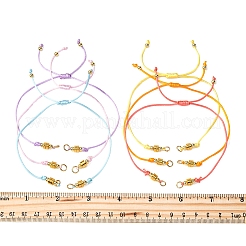 6шт 6-цветный нейлоновый плетеный шнур для изготовления браслета&nbsp;AJEW-FS00001