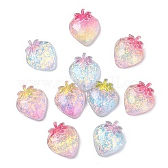 25 шт. 5-цветные прозрачные кабошоны из смолы в форме фруктов&nbsp;RESI-CJ0004-16