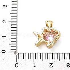 Ottone micro spianare pendenti zirconi&nbsp;KK-F930-16G-01