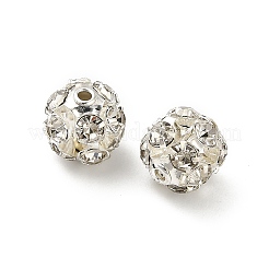 7mm Messing Strass Perlen&nbsp;X1-KK-S519-01B-S