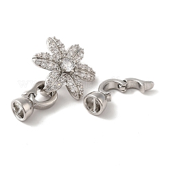 Проложить латунный прозрачный кубический цирконий над застежками KK-M243-15P