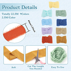 22.5 м двухцветная полиэстеровая лента с бахромой&nbsp;OCOR-TA0001-91