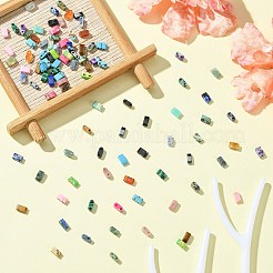 100шт 20 цвета синтетических агатовых бусин&nbsp;G-CJ0001-77