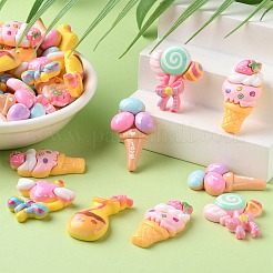 40шт 5 стиля десертная тема непрозрачные кабошоны из смолы&nbsp;RESI-CJ0003-03