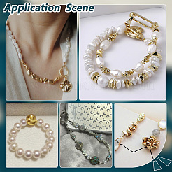 24 шт. 6 стиля латунные распорные бусины для стоек&nbsp;KK-PH0006-67