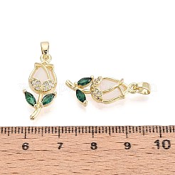 Латунные микро проложить кубического циркония подвески&nbsp;KK-T071-118G