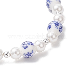 Браслеты ручной работы из фарфора и керамики с цветочным принтом для женщин&nbsp;BJEW-JB12208