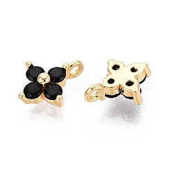 Colgante micropavé cubic zirconia de latón&nbsp;KK-D356-07-G