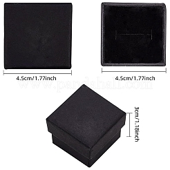 Красно-бумажные картонные шкатулки для драгоценностей&nbsp;CBOX-BC0001-13A