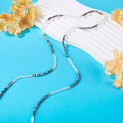Cadenas de cintura ajustables con cuentas de vidrio para mujer&nbsp;AJEW-TA0005-78B