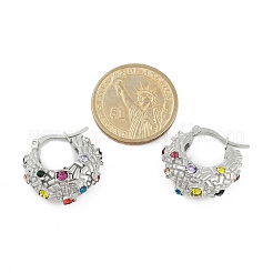 Серьги-кольца из нержавеющей стали 304 в форме луны&nbsp;EJEW-A119-06P