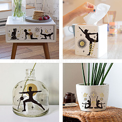 3 шт. 3 стиля водонепроницаемые декоративные наклейки из ПВХ DIY-OC0013-06A