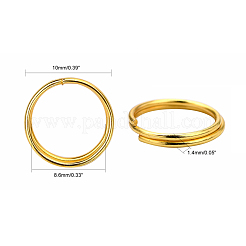 Anneaux brisés en fer&nbsp;X-JRD10MM-01G-NF