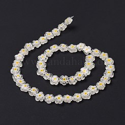 Ручной работы стеклянная бусина тысячецветник нитей&nbsp;LAMP-J035-10mm-48