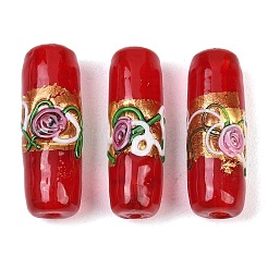 Handmade стеклянные бусины фольги&nbsp;LAMP-K039-36G