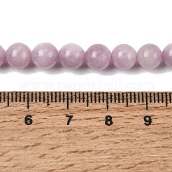Runde natürliche kunzite Perlen Stränge&nbsp;G-K068-28-6mm