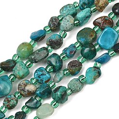 Perline Chrysocolla naturale fili&nbsp;GG-CBA3A44-C07-01