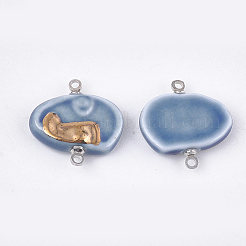 Соединители звеньев фарфора ручной работы&nbsp;PORC-T002-106