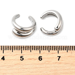 Orecchini a clip in ottone placcato cremagliera&nbsp;EJEW-R162-24P