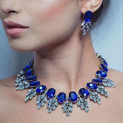 Set di gioielli strass lega&nbsp;FS-WG3ECD0-02