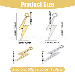 120 pièces 2 couleurs pendentifs en alliage de style tibétain&nbsp;FIND-CA0010-54