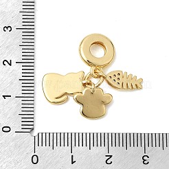 Латунь микропаве прозрачный кубический цирконий европейские подвески с подвесками&nbsp;KK-Z150-11G