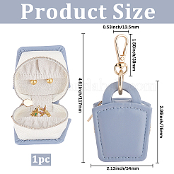 Mini boîtes de rangement pour bagues en cuir PU&nbsp;CON-BBC0001-31B
